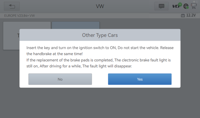 Step-by-Step Guide to EPB Reset by Using VDIAGTOOL VD80BT