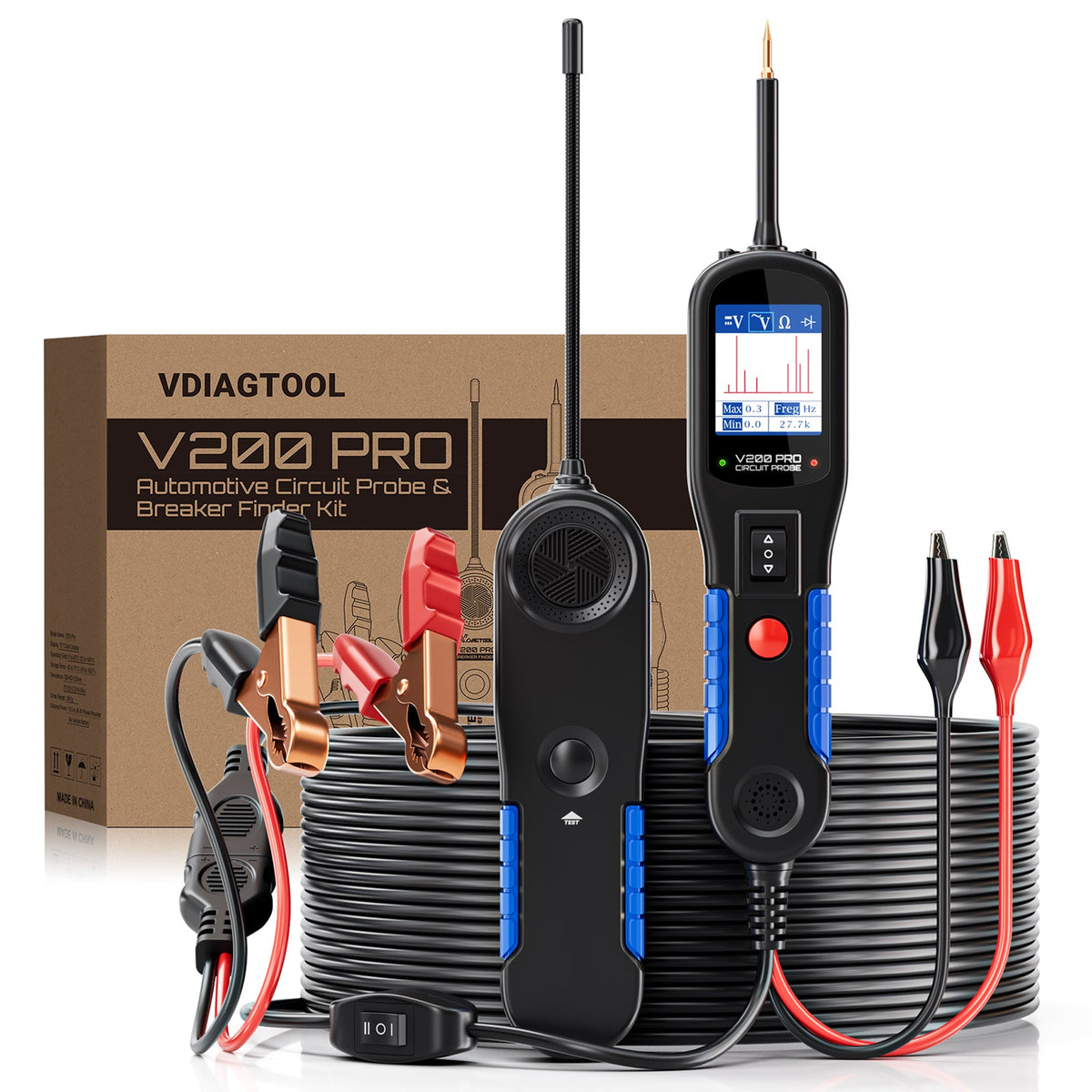 ファイヤーツール VdiagTool V200 Pro Open Short Breaker Finder, Wire Tracer