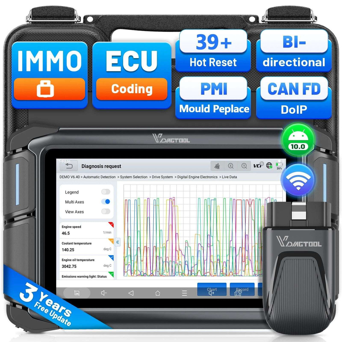 VdiagTool VD70S Wireless Bi-directional Diagnostic Tool