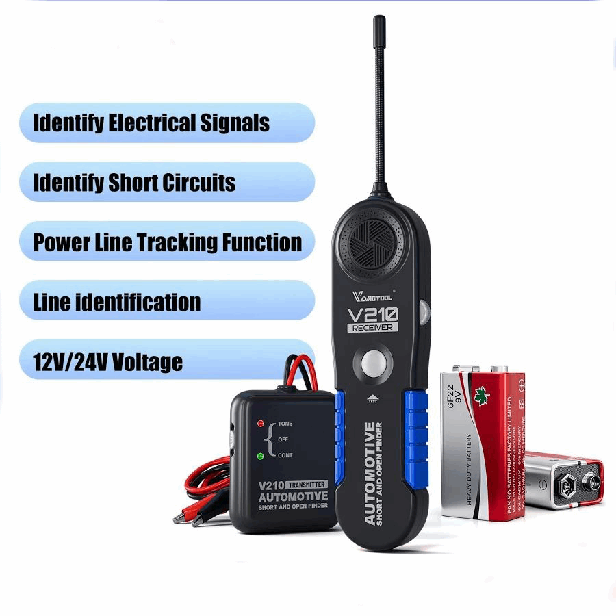 VdiagTool V210 Open & Short Finder Wire Tracer Circuit Tester