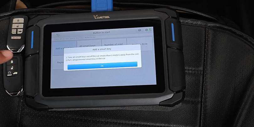 How to Program Keys on My 2017 Honda Accord After All Keys Lost Using the VD70