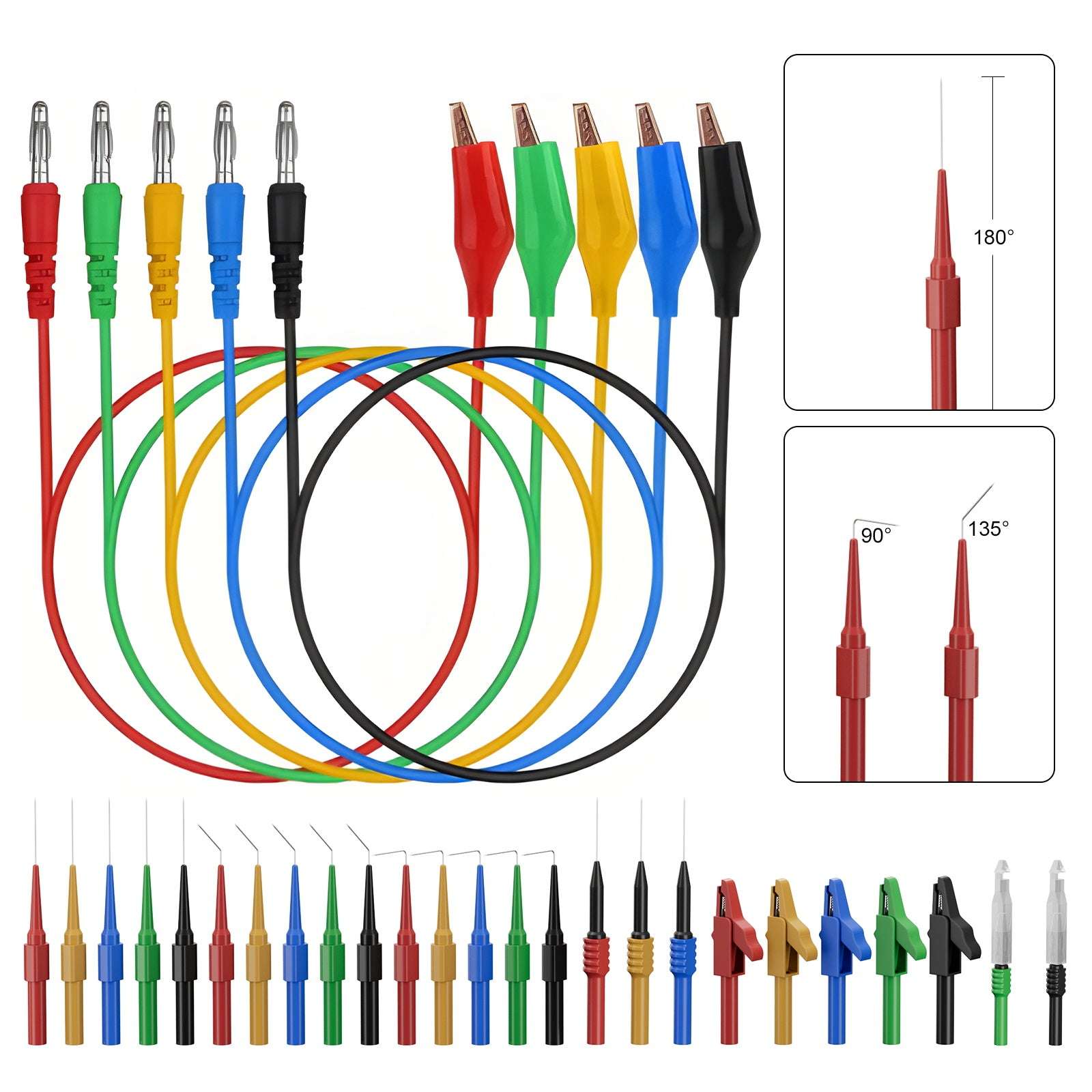 banana plug to copper wire piercing probes set picture