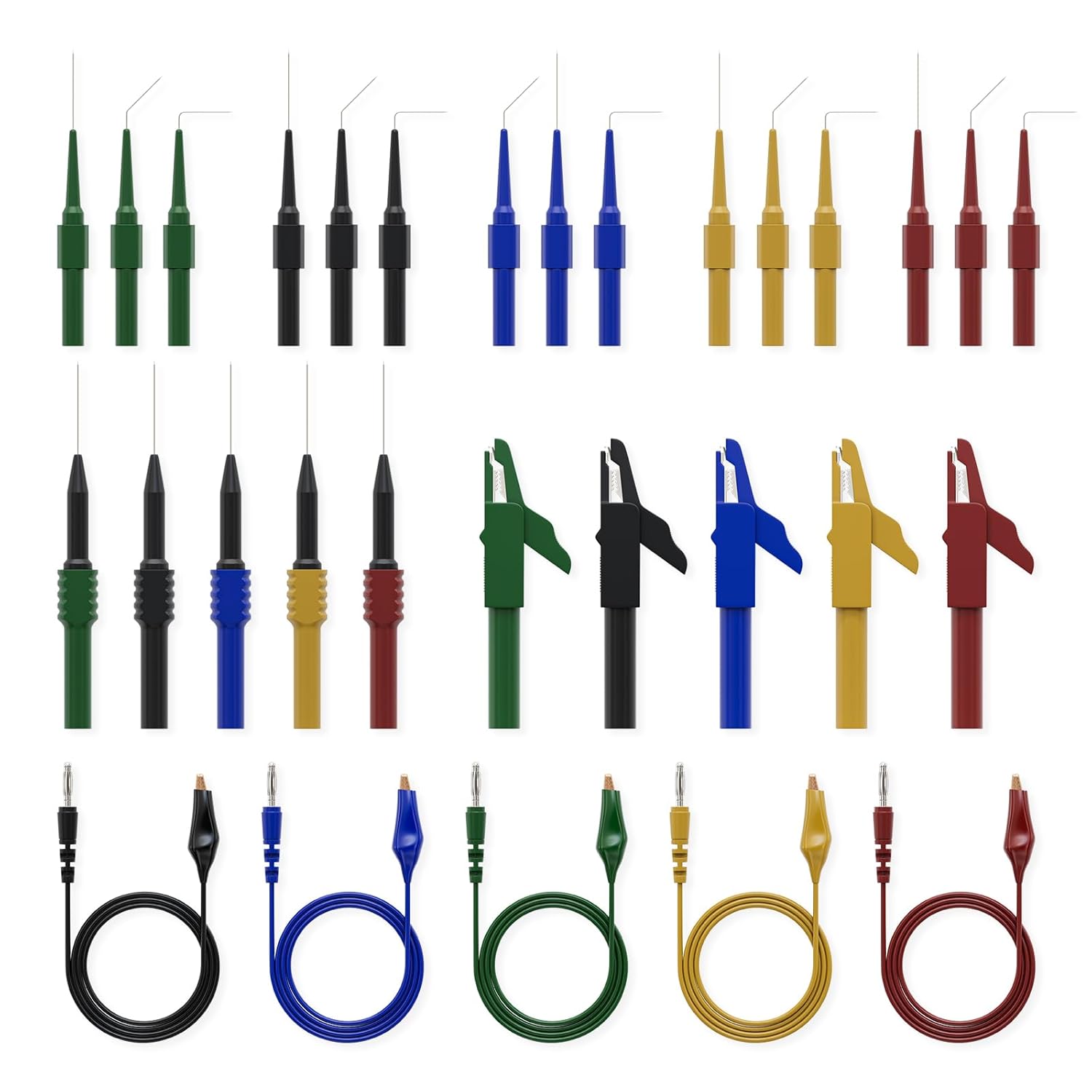 banana plug to copper wire piercing probes set picture