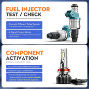 fuel injector test check, component activation