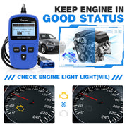 VDIAGTOOL VD10 OBD2 Scanner Code Reader Car Diagnostic Tool Engine Fault Code Reader for Turn Off CEL with Freeze Frame/I/M Readiness for All OBDII Protocol Cars, OBD2 Scanner Diagnostic Tool VDIAGTOOL Official Website