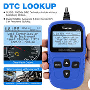 VDIAGTOOL VD10 OBD2 Scanner Code Reader Car Diagnostic Tool Engine Fault Code Reader for Turn Off CEL with Freeze Frame/I/M Readiness for All OBDII Protocol Cars, OBD2 Scanner Diagnostic Tool VDIAGTOOL Official Website