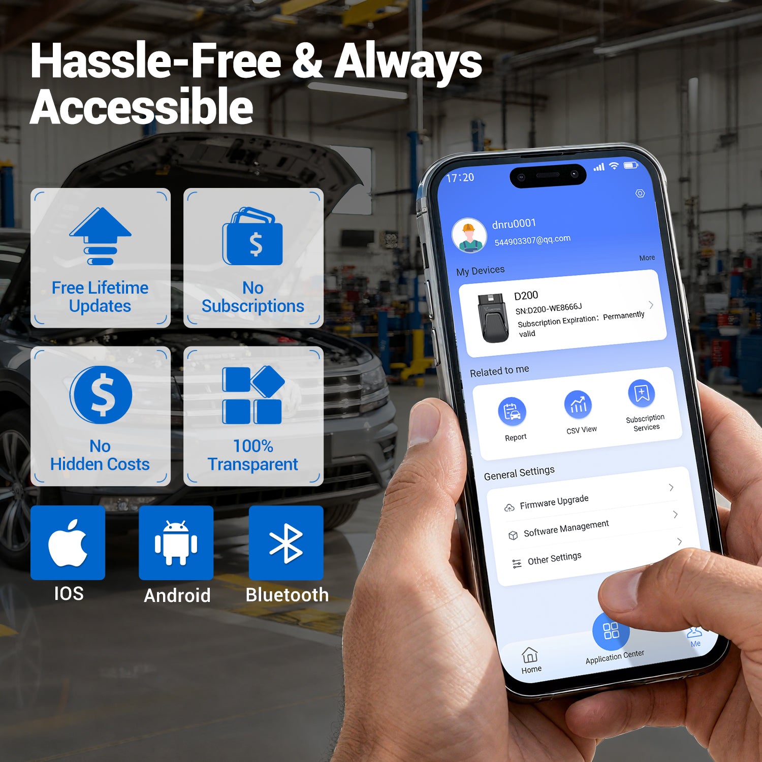 vdiagtool d200 hassle-free & always accessible
