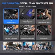 multi-function digital led voltage tester pen with voltmeter probe