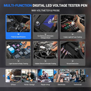 multi-function digital led voltage tester pen with voltmeter probe