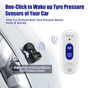 one-click to wake up tyre pressure sensors of your car