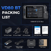 vdiagtool vd80bt packing list