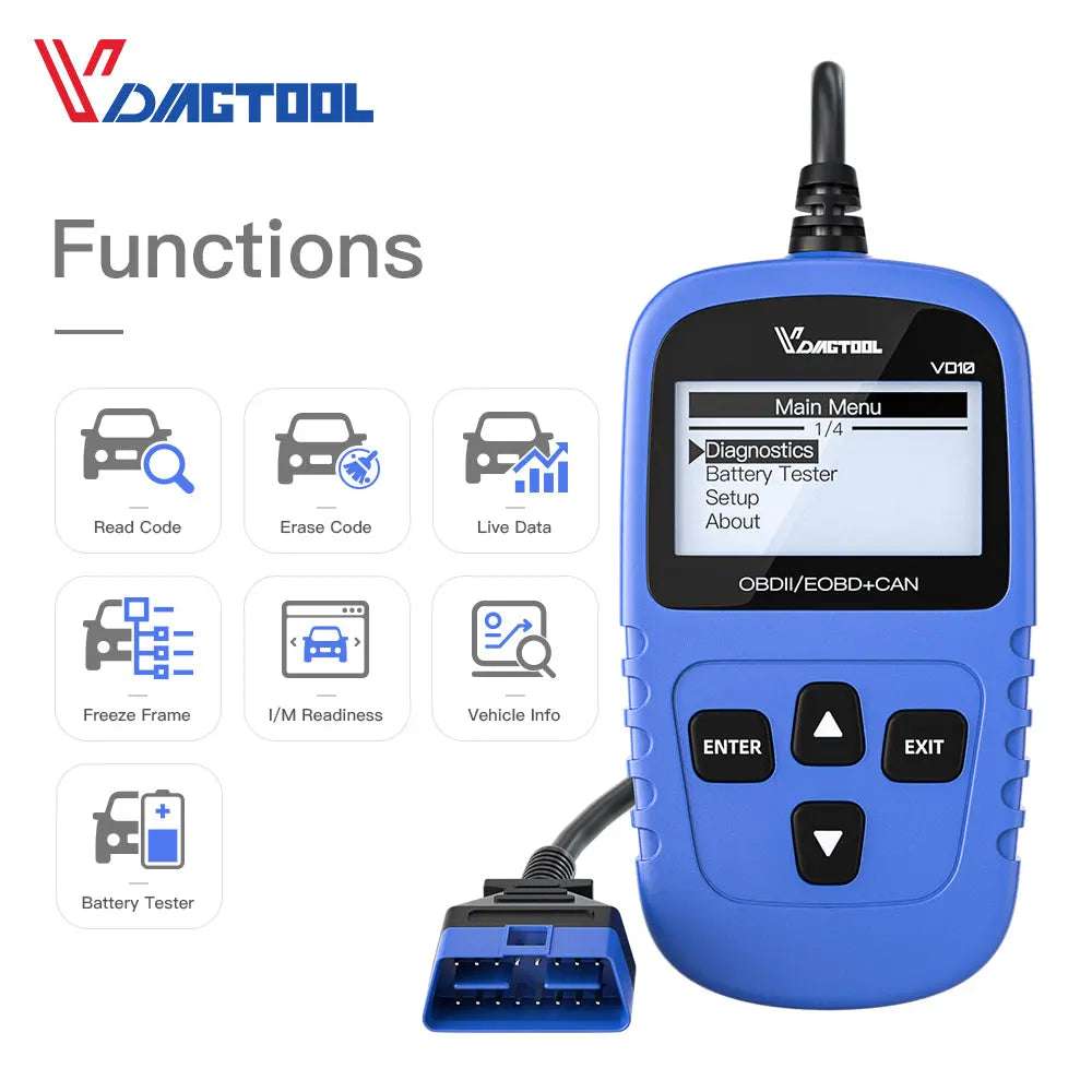 vdiagtool vd10 functions