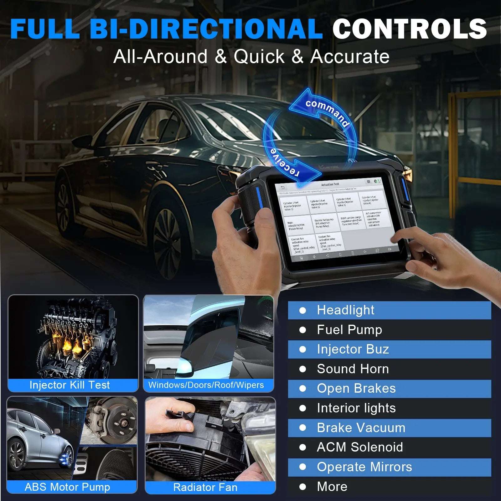 full bi-directional controls