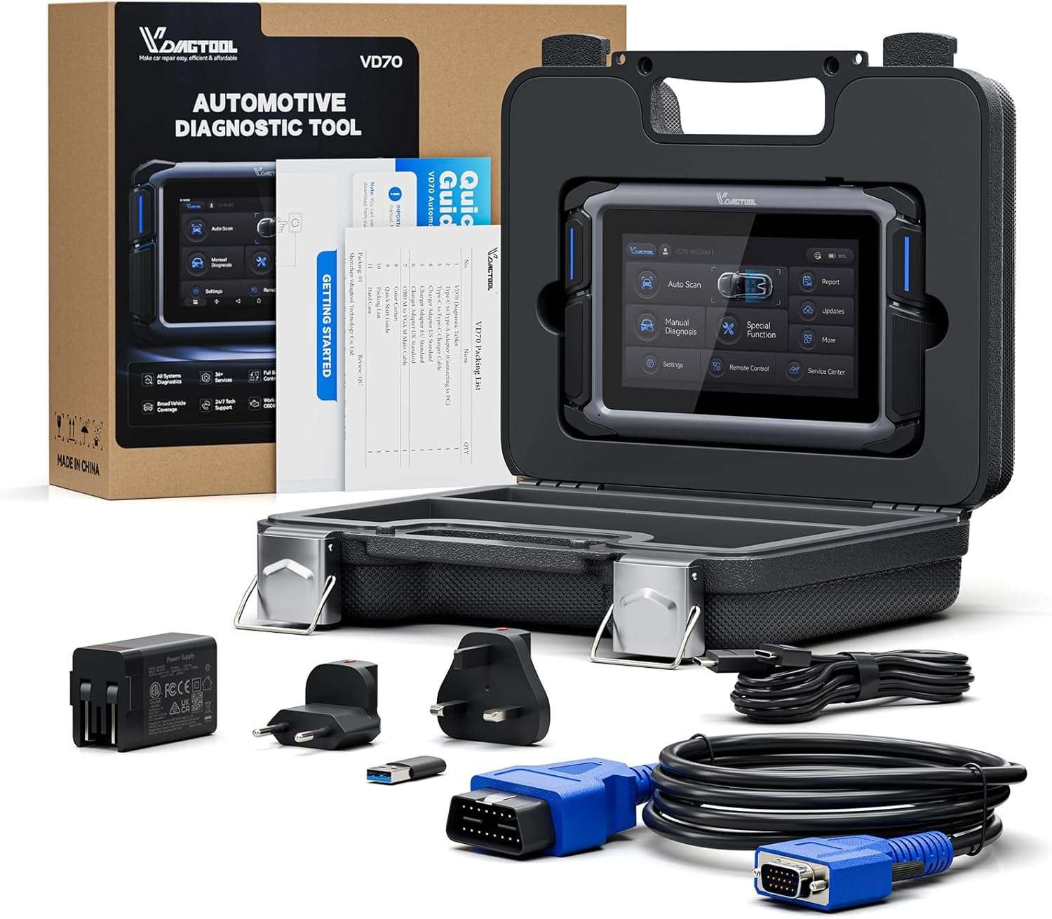 vdiagtool vd70 package display