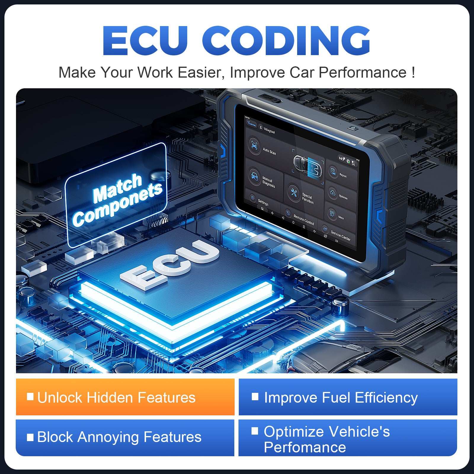 VdiagTool VD80BT Lite | 2025 New Car Diagnostic Scanner Tool