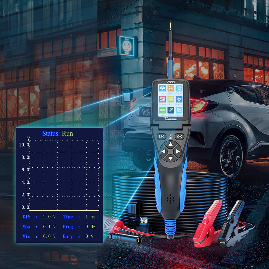 oscilloscope function: visualize circuit diagnostics